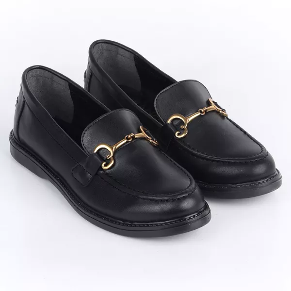 Mocassins Avec Chaine Dorée