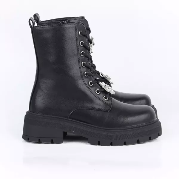 Bottines Décorées Avec des Perles