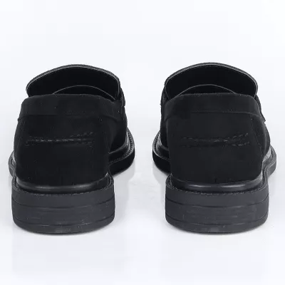 Mocassins En Daim Avec Bijou Doré