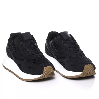 Baskets Noires à Semelle Épaisse