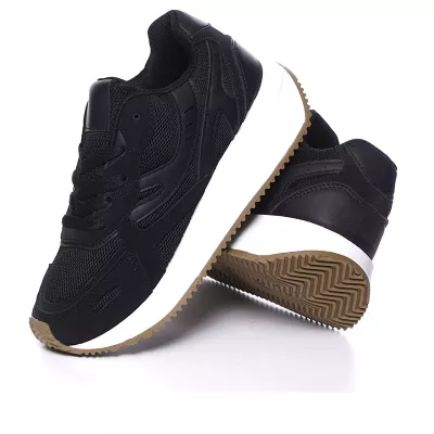 Baskets Noires à Semelle Épaisse