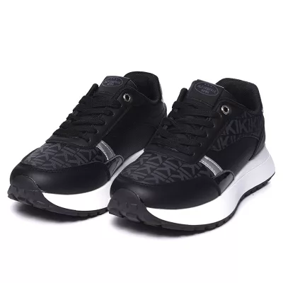 Baskets Noires Urban Style à Semelle Plateforme