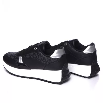 Baskets Noires Urban Style à Semelle Plateforme