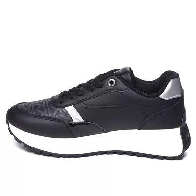 Baskets Noires Urban Style à Semelle Plateforme